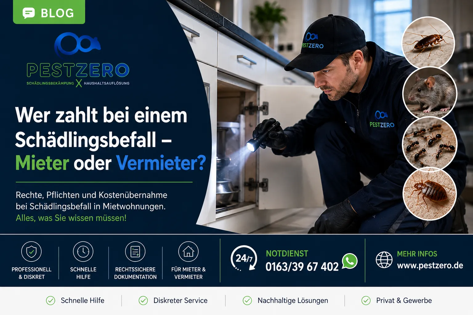 Wer zahlt bei einem Schädlingsbefall?